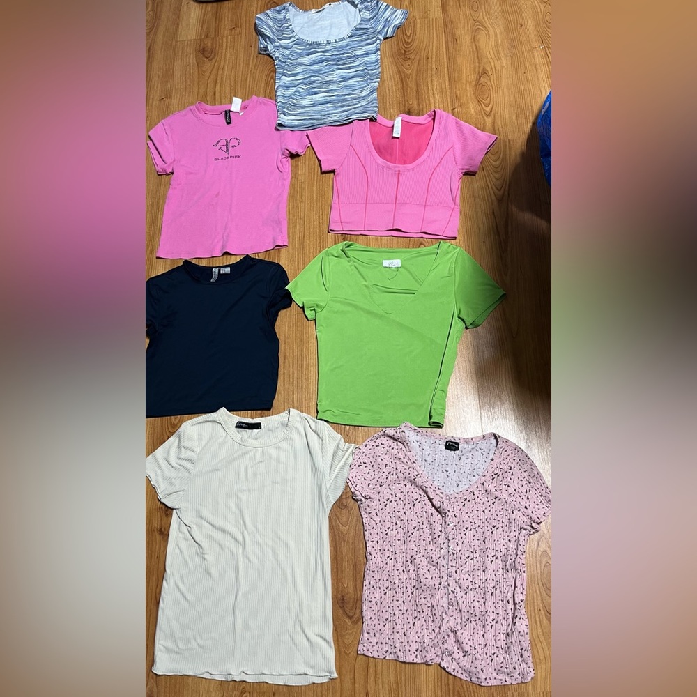 Green Kids V-Neck Shirt